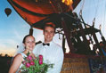 Wedding on a hot air balloon